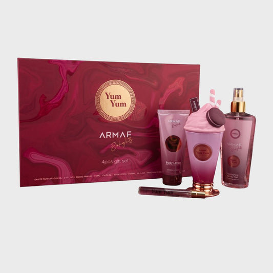 Armaf Delight Yum Yum (100Ml + 10Ml + Bl100Ml + Bm250Ml) 4 Pz Para Mujer