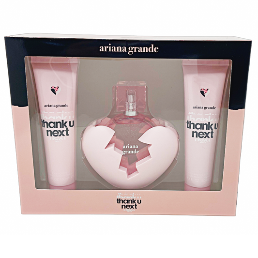 Sohrelia Perfumeria_Kit De Eau De Parfum Thank U Next De Ariana Grande, 100 Ml (3 Unidades)