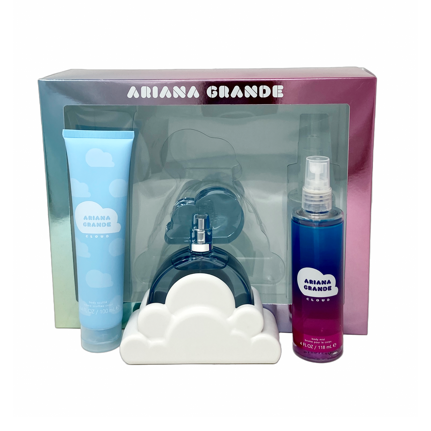 Sohrelia Perfumeria_Ariana Grande Cloud Set De 3 Pz Con Body Mist Para Mujer 100 mL