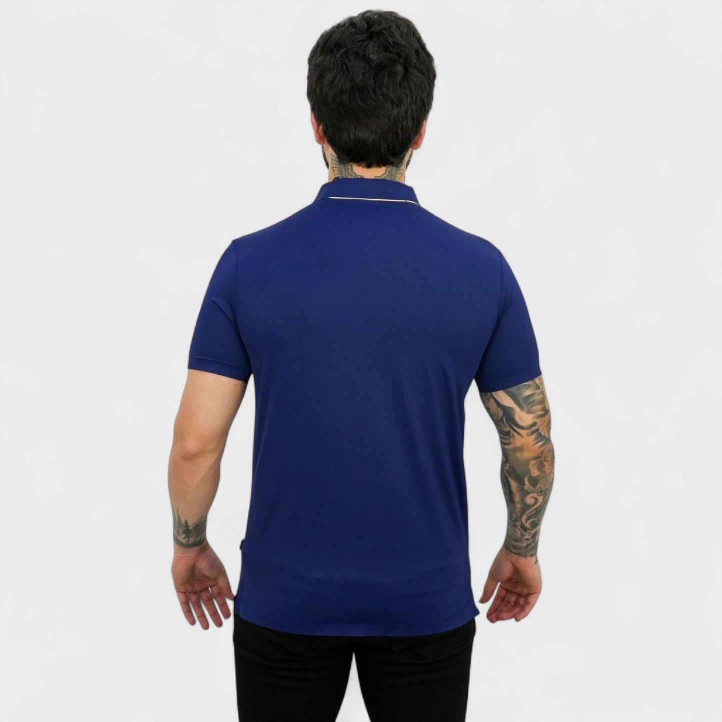 Barabas Playera Polo Azul Marino Para Hombre