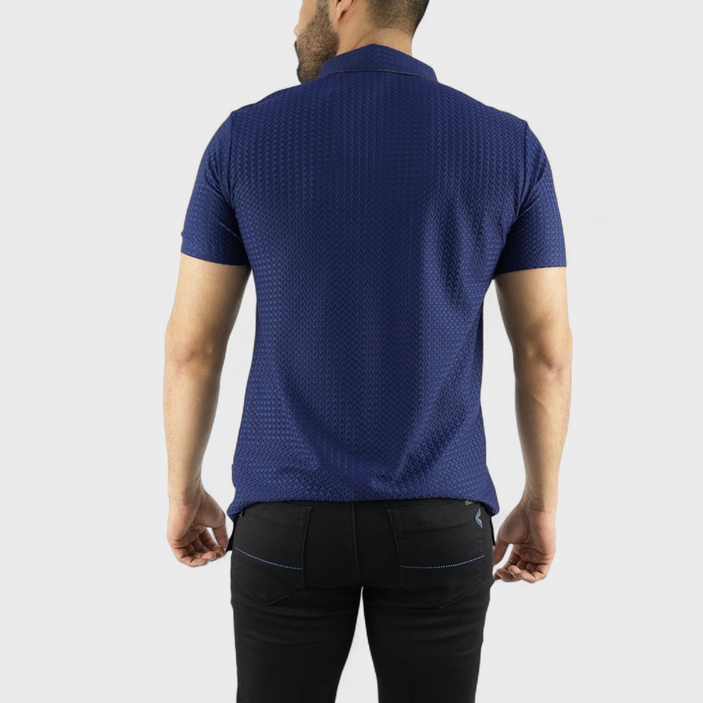 Barabas Playera Polo Azul Marino Para Hombre