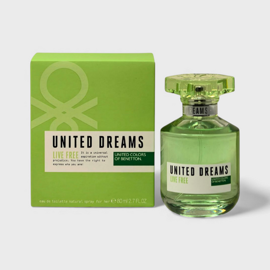 Benetton United Dreams Live Free Edt 80 Ml Para Mujer