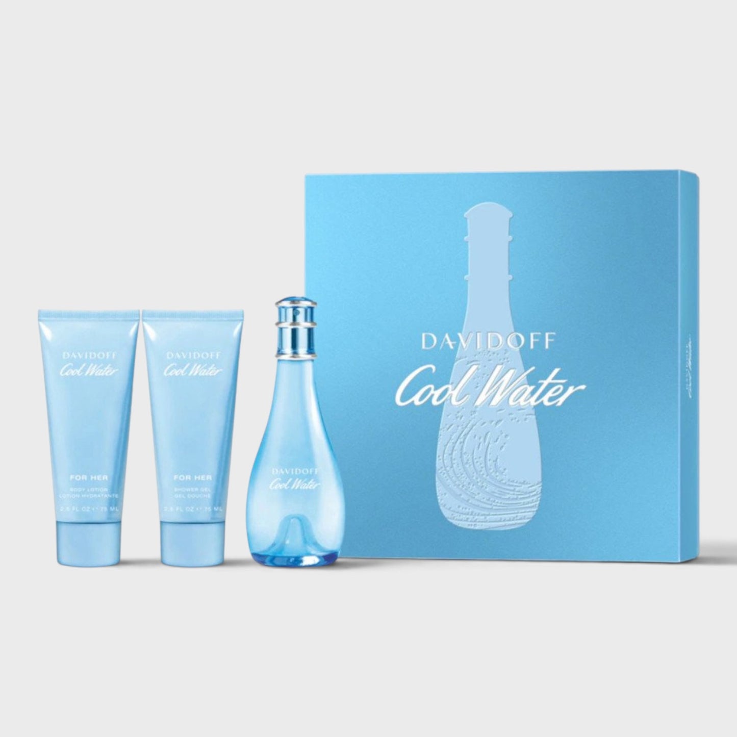 Davidoff Cool Water 3 Pz Para Mujer