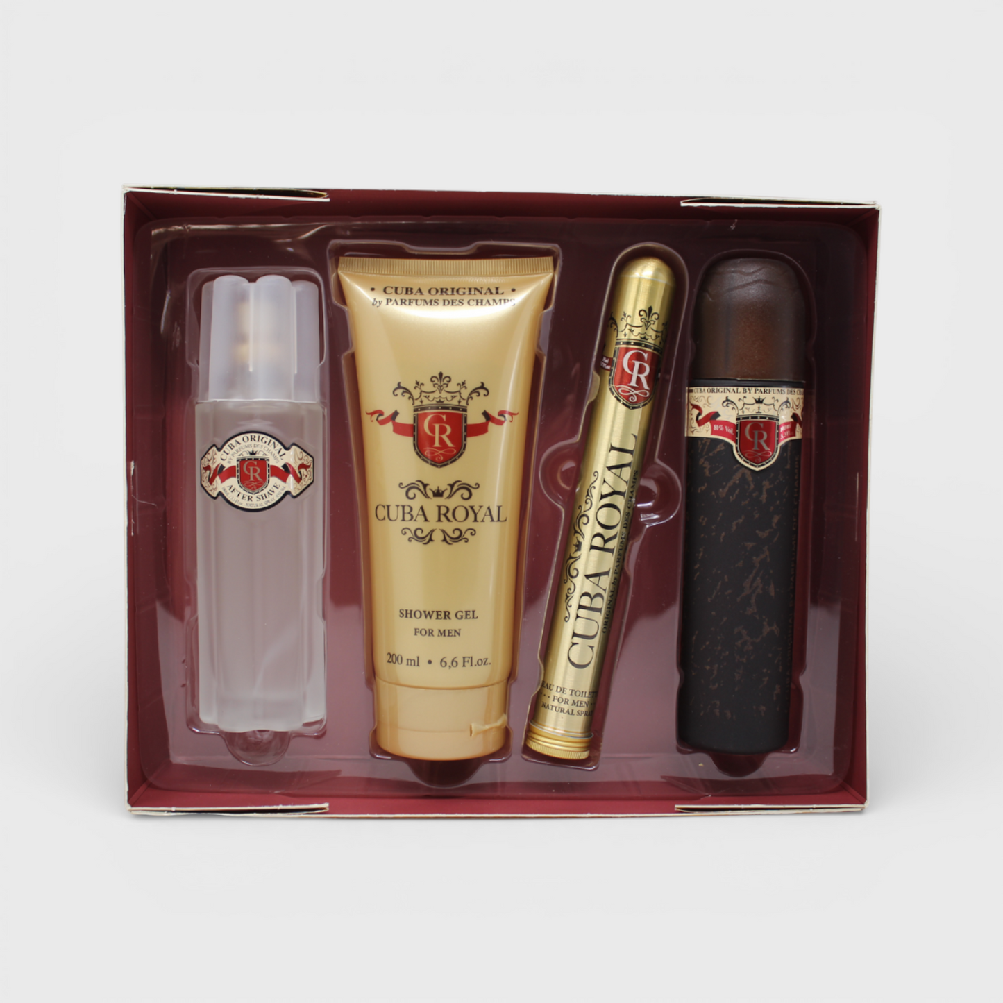 Cuba Cuba Royal (100 Ml + 35 Ml + After Shave 100 Ml + Shower Gel 200 Ml) 4 Pz Para Hombre