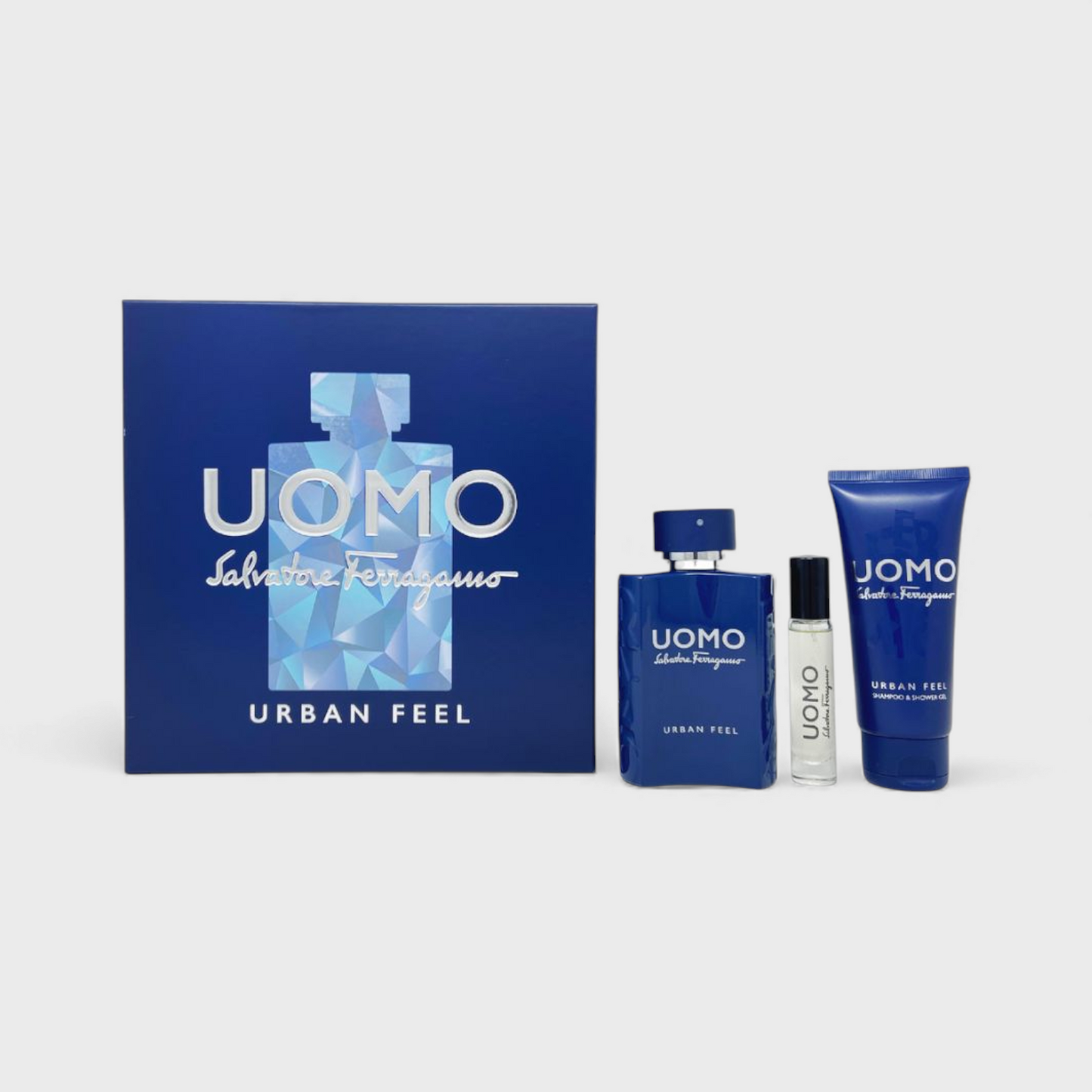 Ferragamo Uomo Urban Feel Set De 3 Pz Con Mini Para Hombre