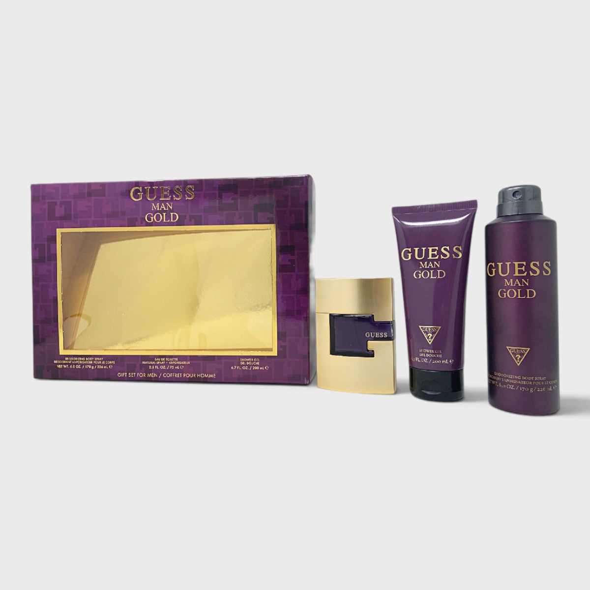 Guess Gold 3 Pz Para Hombre