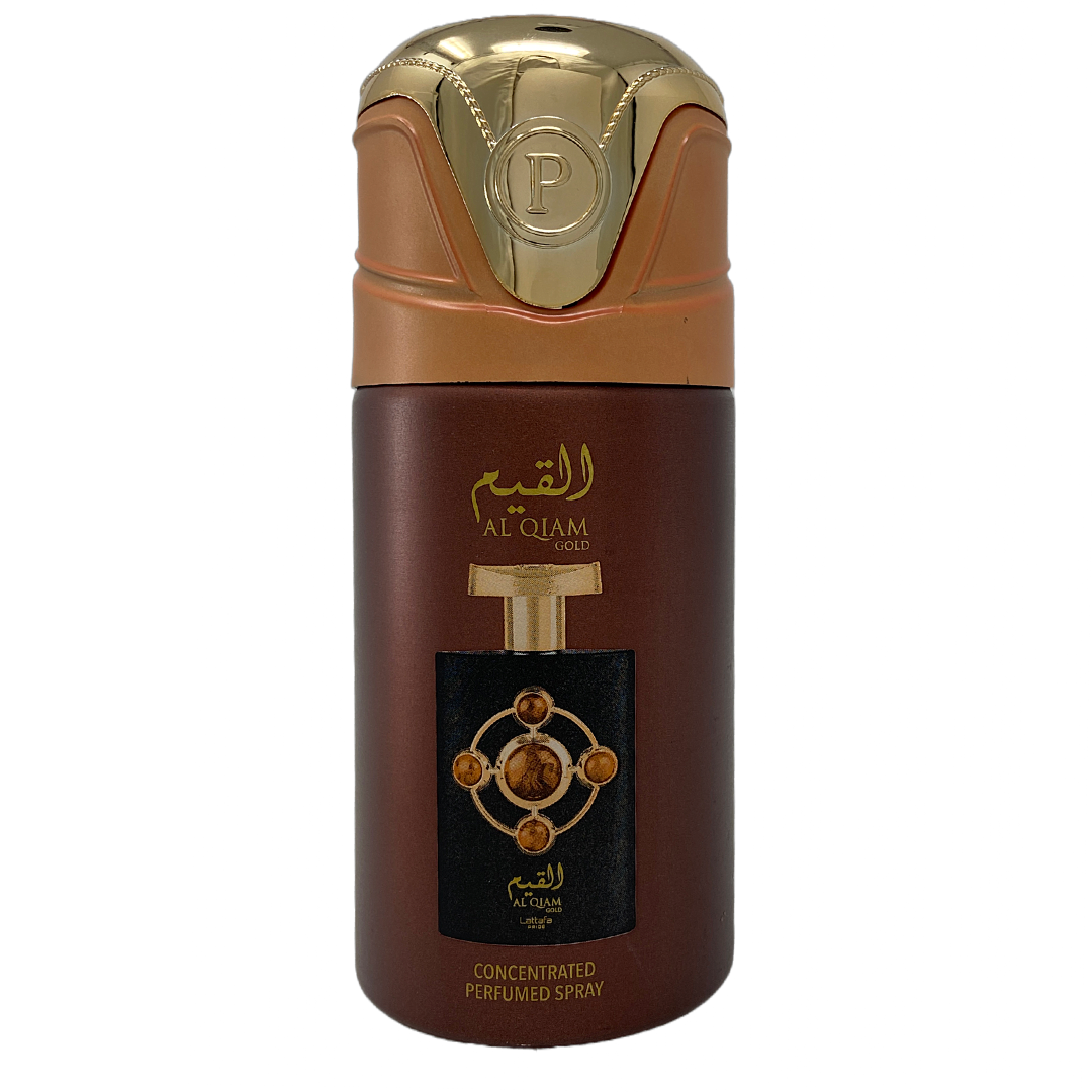 Sohrelia Perfumeria_Perfume Body Spray Lattafa Al Qiam Gold 250 Ml Unisex