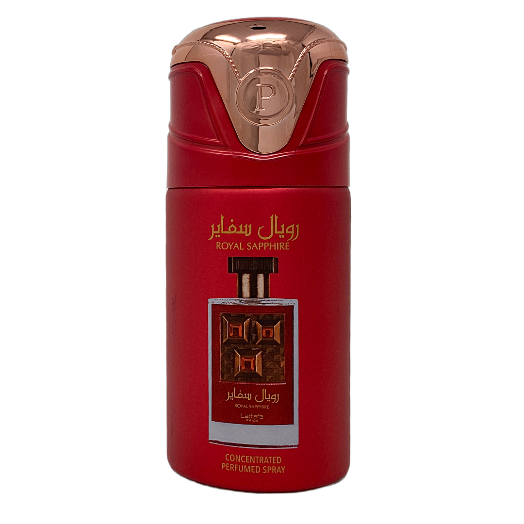 Sohrelia Perfumeria_Perfume Body Spray Lattafa Royal Sapphire 250 Ml Unisex