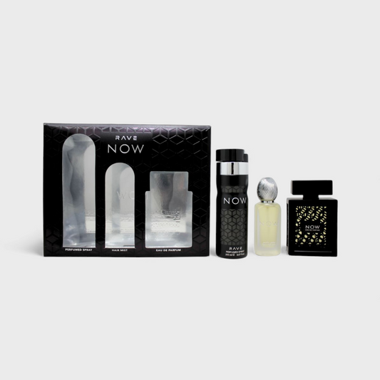 Lattafa Now Rave Set De 3 Pz Para Hombre 100 mL