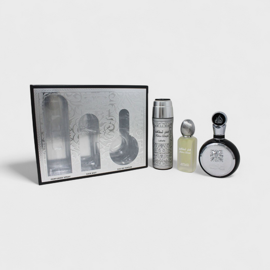 Lattafa Fakhar Set De 3 Pz Con Body Mist Para Hombre