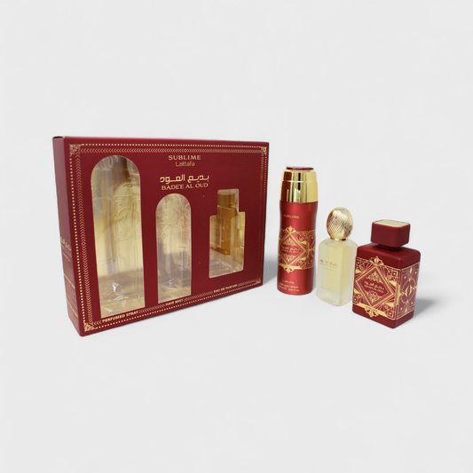 Lattafa adee Al Oud Sublime - Set unisex de 3 piezas