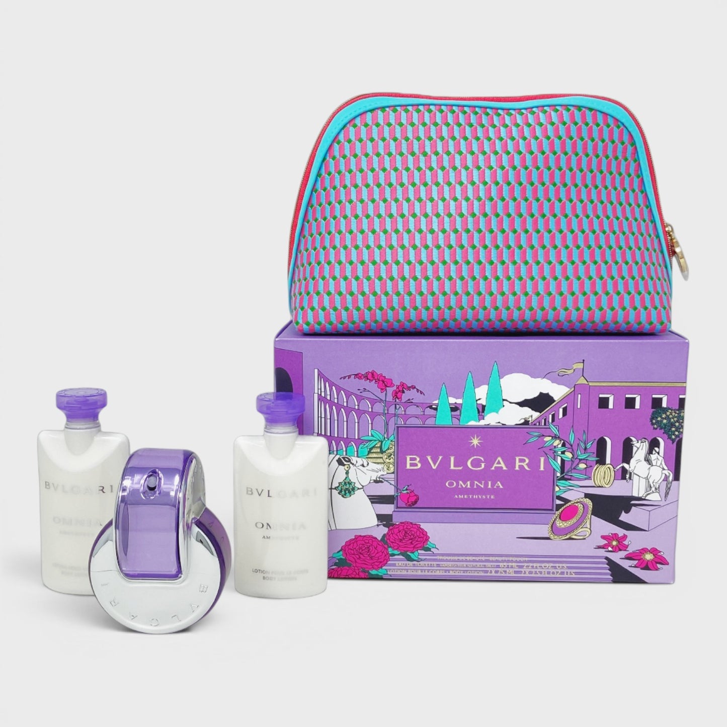 Bvlgari Omnia Amethyste (2 BL) 4 Pz Para Mujer