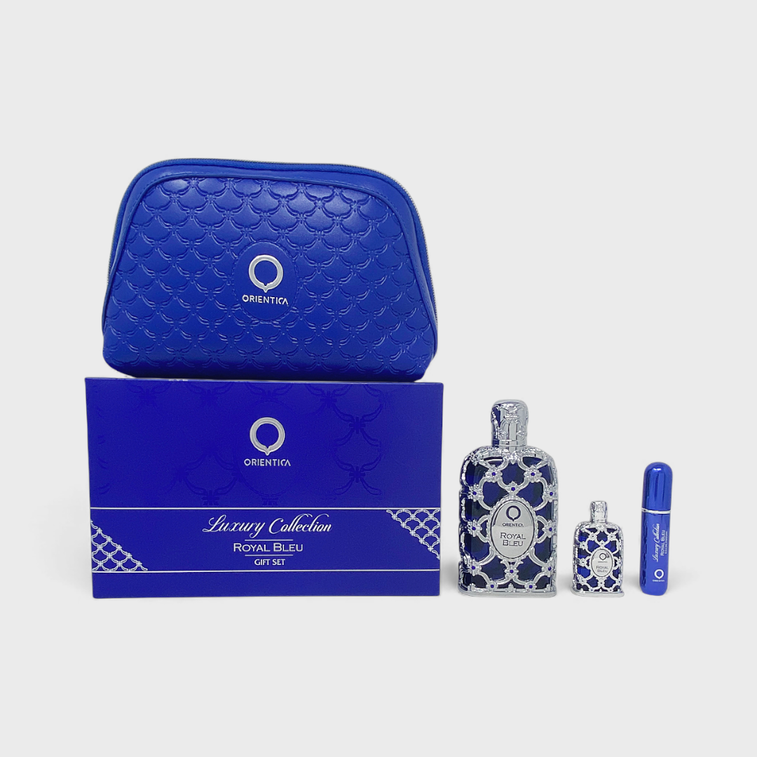 Orientica Royal Bleu Set De 4 Pz Con Mini Y Bolso Unisex