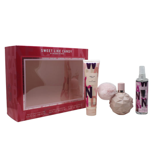 Sohrelia Perfumeria_Ariana Grande Sweet Like Candy Set De 3pz Con Body Mist Dama 100 mL