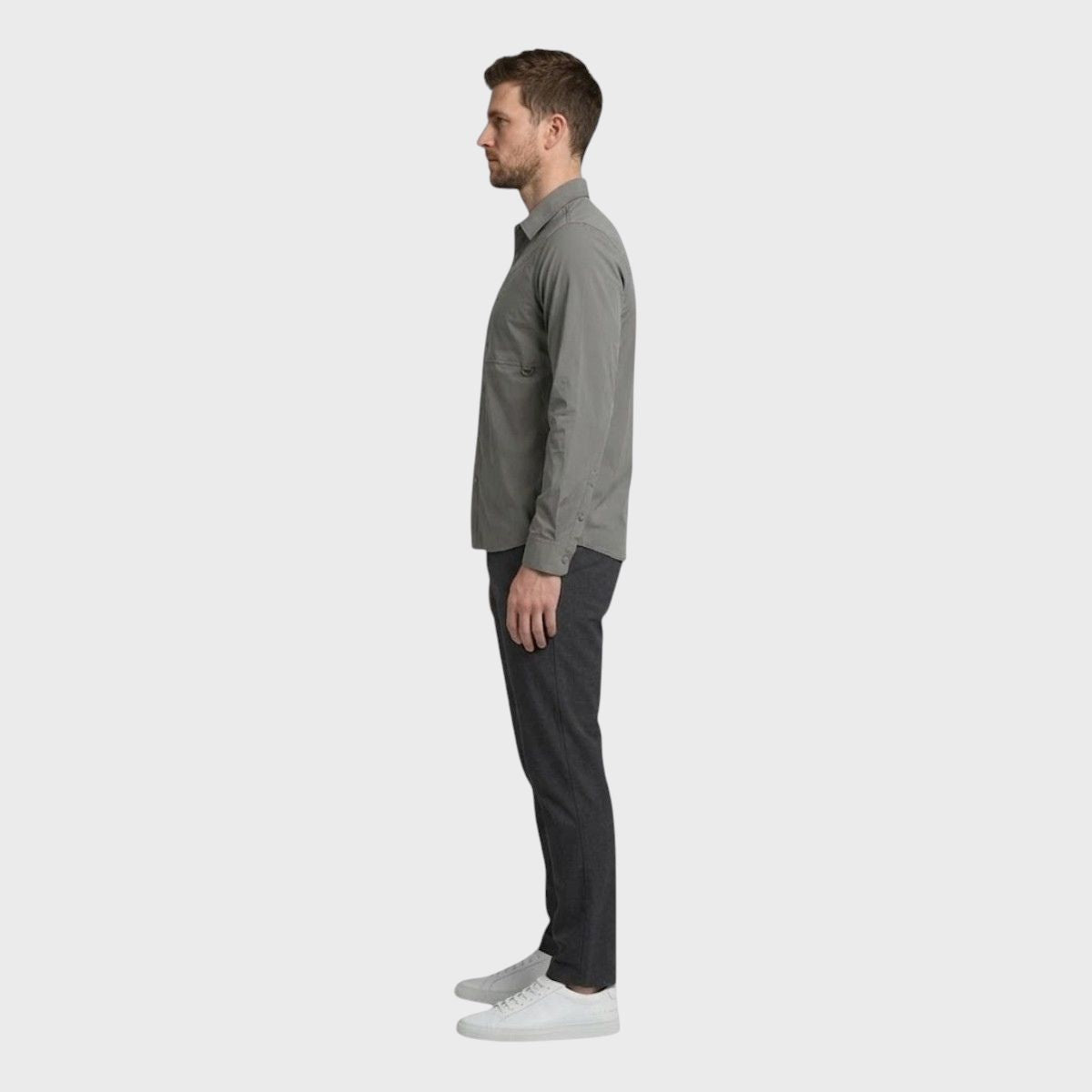 Camisa Atlo Casual Manga Larga Para Hombre