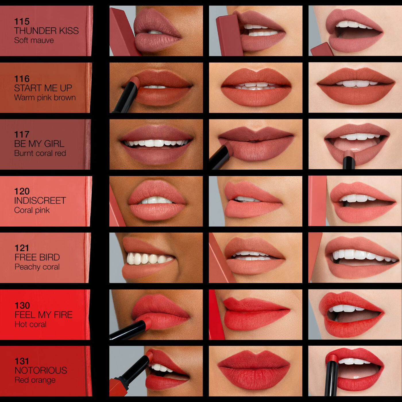 Nars Powermatte Lipstick 1.5 G Para Mujer
