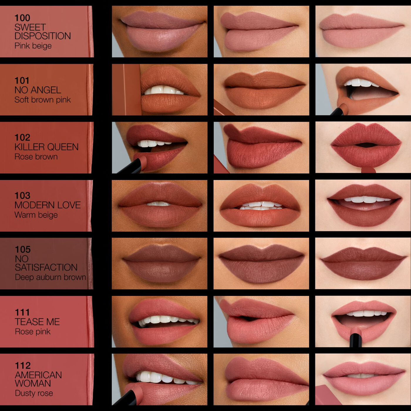 Nars Powermatte Lipstick 1.5 G Para Mujer