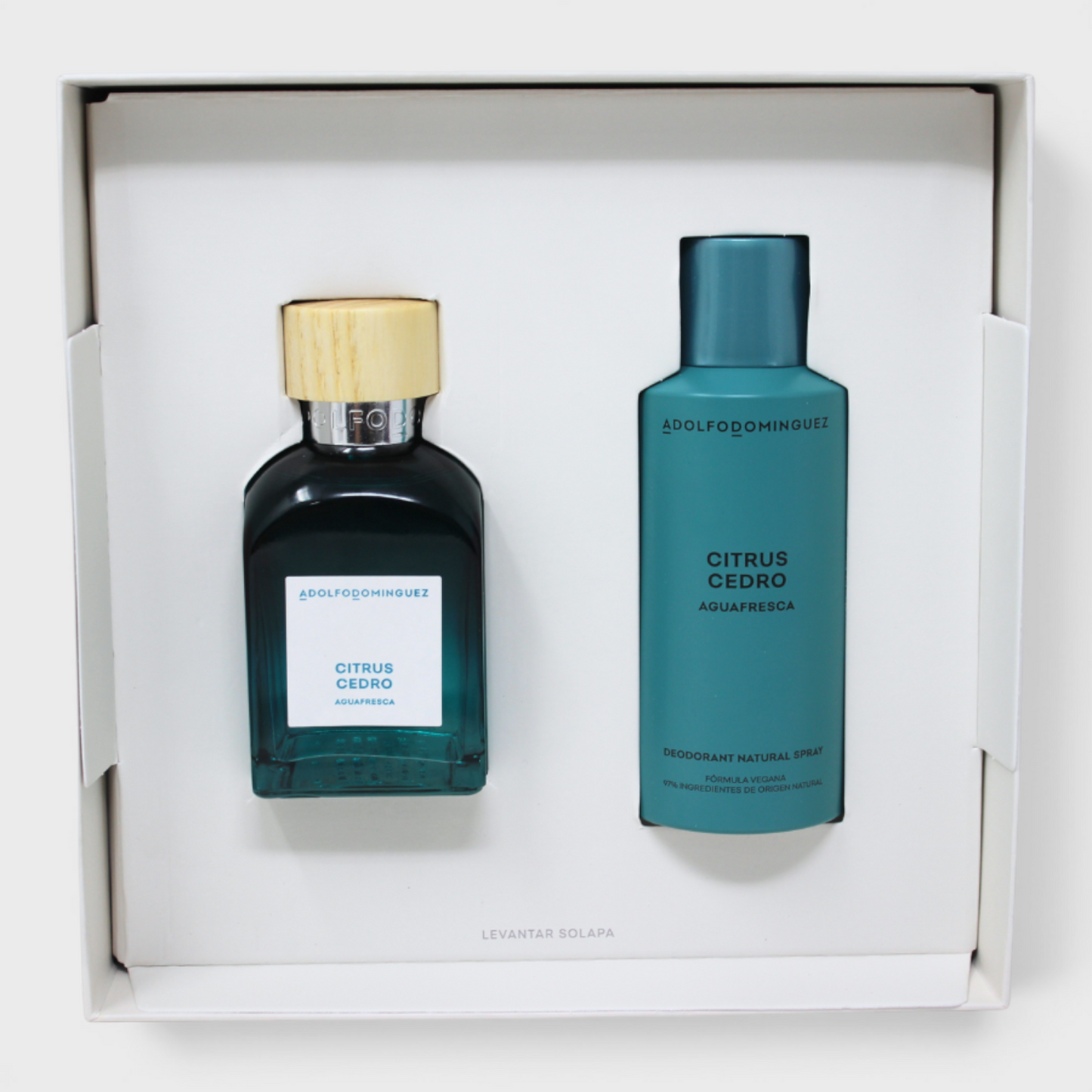 Adolfo Dominguez Agua Fresca Citrus Cedro 2 Piezas Para Hombre