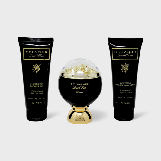 Afnan Souvenir Desert Rose Set De 3 Pz Para Mujer