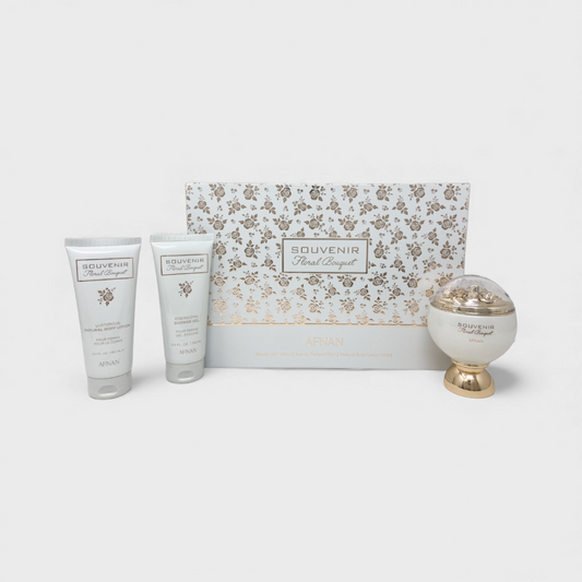 Afnan Souvenir Floral Bouquet Set De 3 Pz Para Mujer