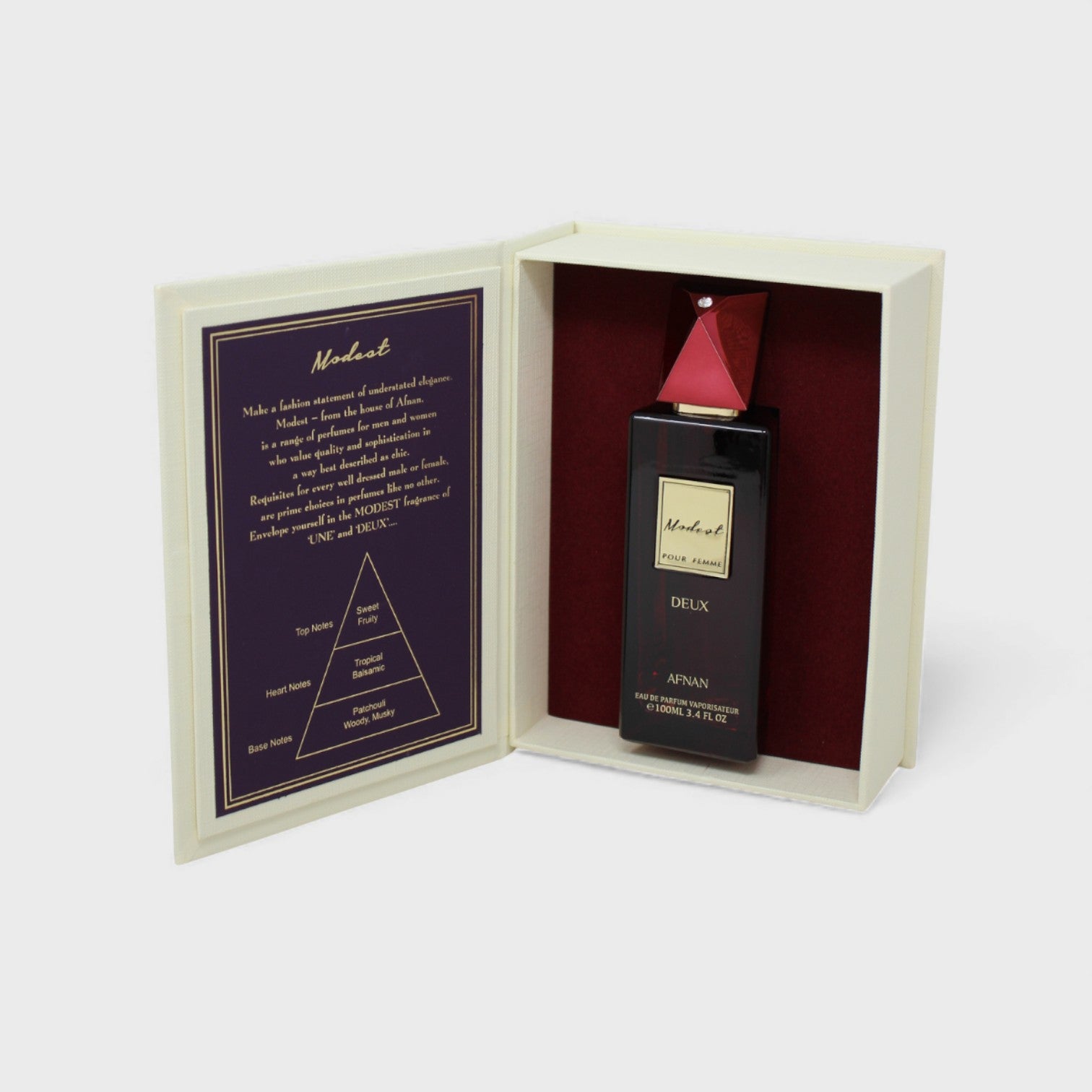 Sohrelia Perfumeria| AFNAN MODEST DEUX EDP 100 ML PERFUME DAMA