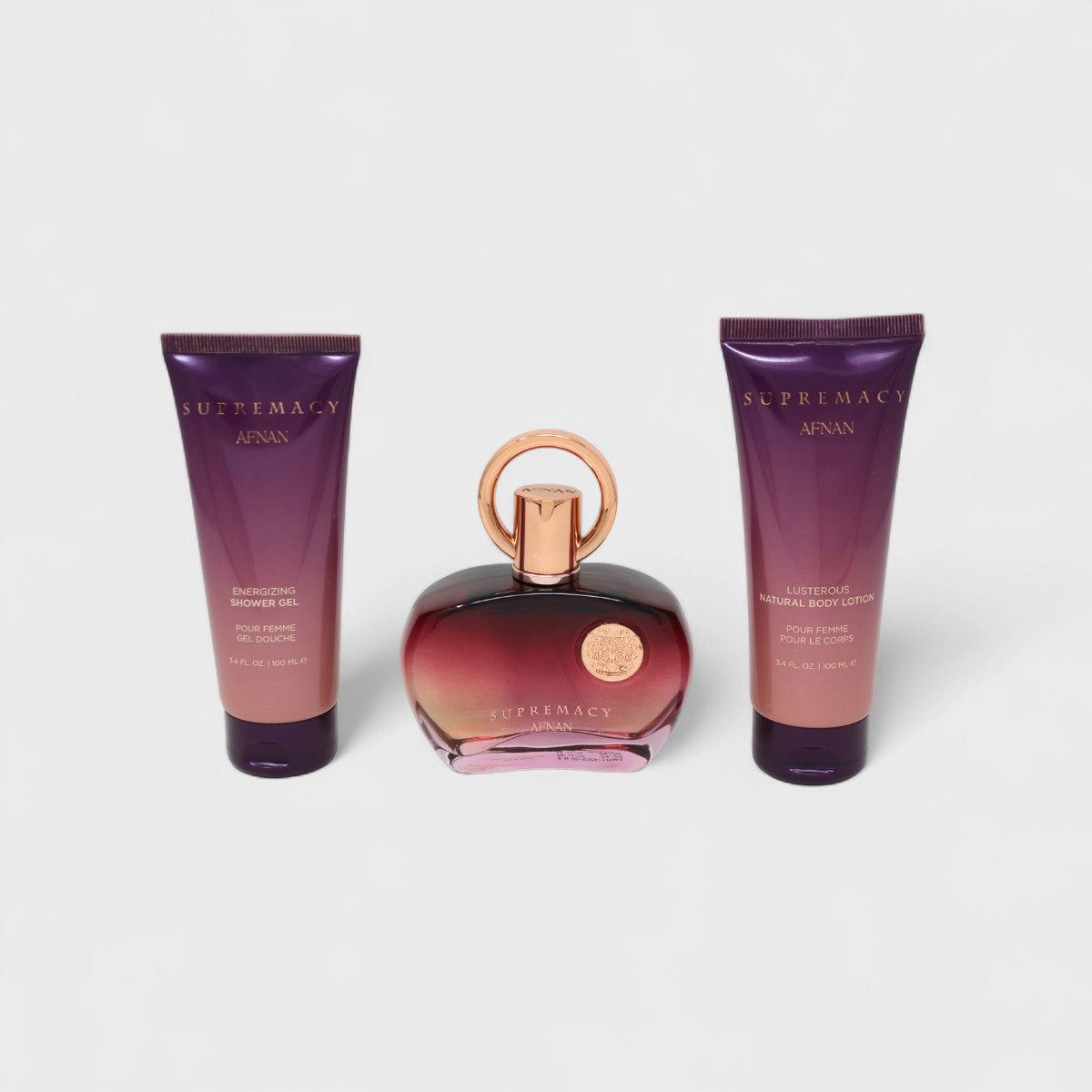 AFNAN SUPREMACY PURPLE 3 PC SET DAMA