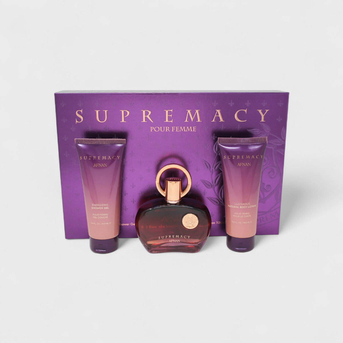 AFNAN SUPREMACY PURPLE 3 PC SET DAMA