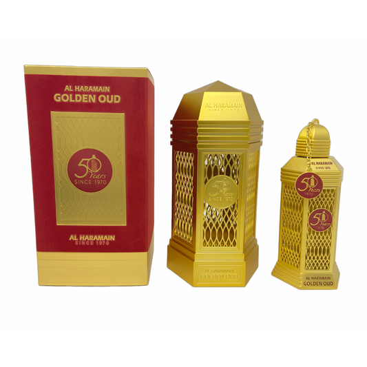 Sohrelia Perfumeria_Al Haramain 50 Years Golden Oud Eau De Parfum 100 Ml Unisex