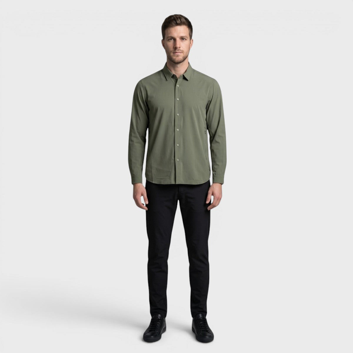 Camisa Atlo Manga Larga Para hombre