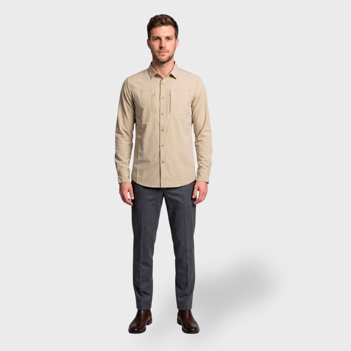 Camisa Atlo Manga Larga Para Hombre