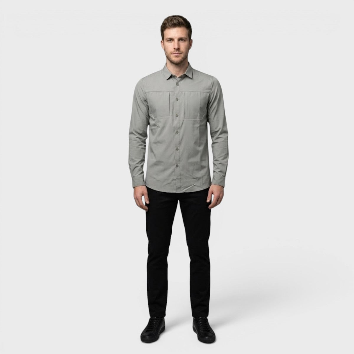 Camisa Atlo Manga Larga Para Hombre