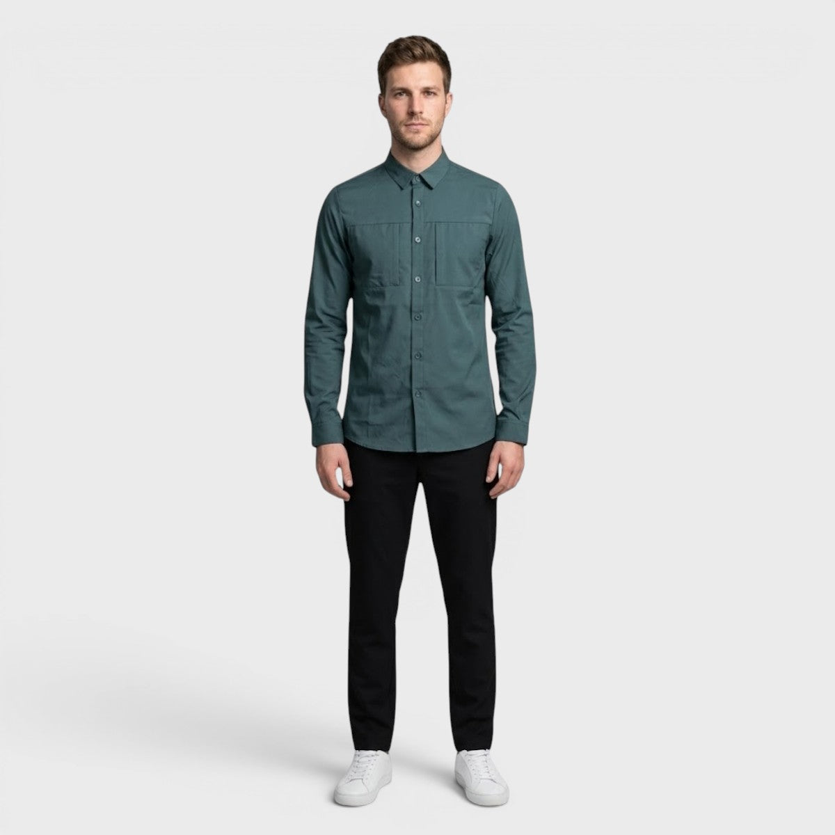 Camisa Atlo Manga Larga Para Hombre