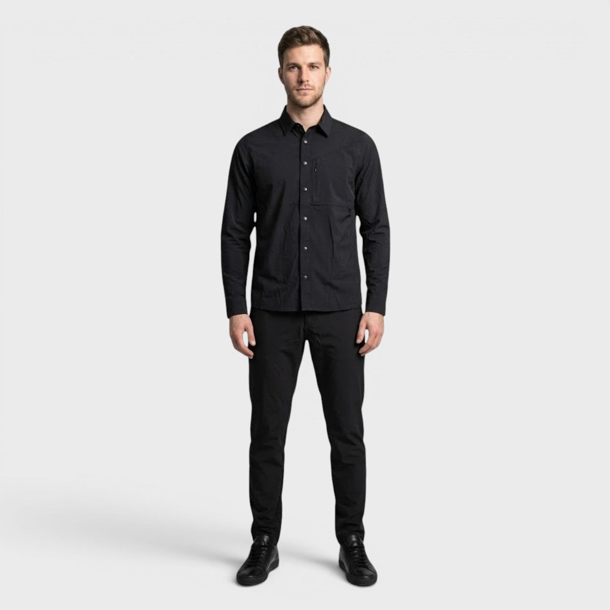 Camisa Atlo Casual Manga Larga Para Hombre