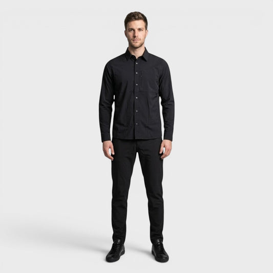 Camisa Atlo Casual Manga Larga Para Hombre