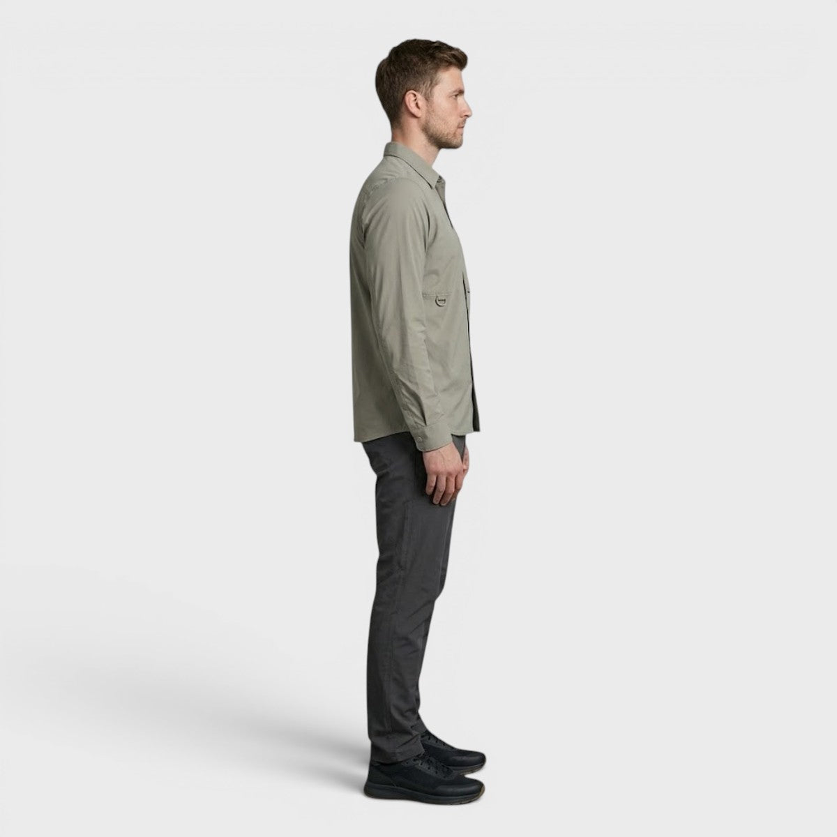 Camisa Atlo Casual Manga Larga Para Hombre