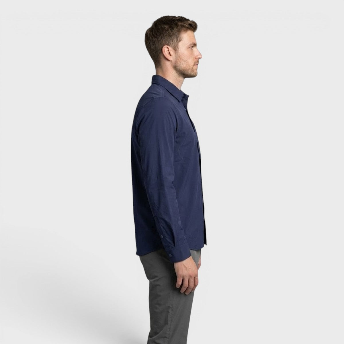 Camisa Atlo Casual Manga Larga Para Hombre