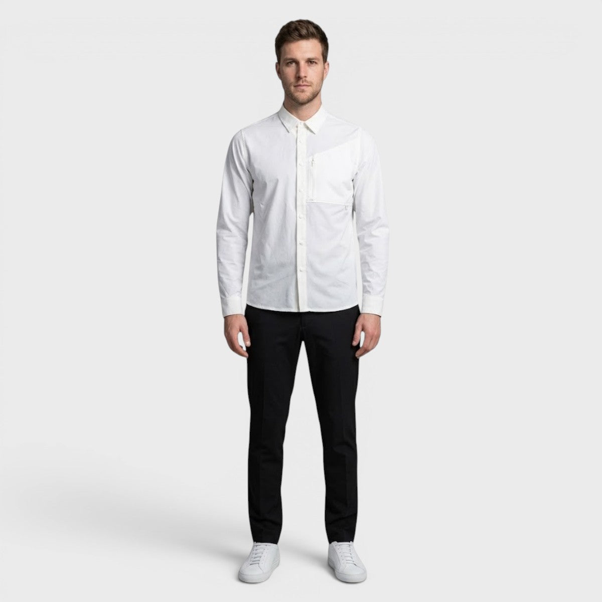 Camisa Atlo Casual Manga Larga Para Hombre