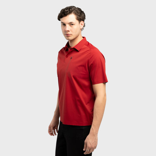 ATLO Playera Polo Casual Con Cierre Para Hombre