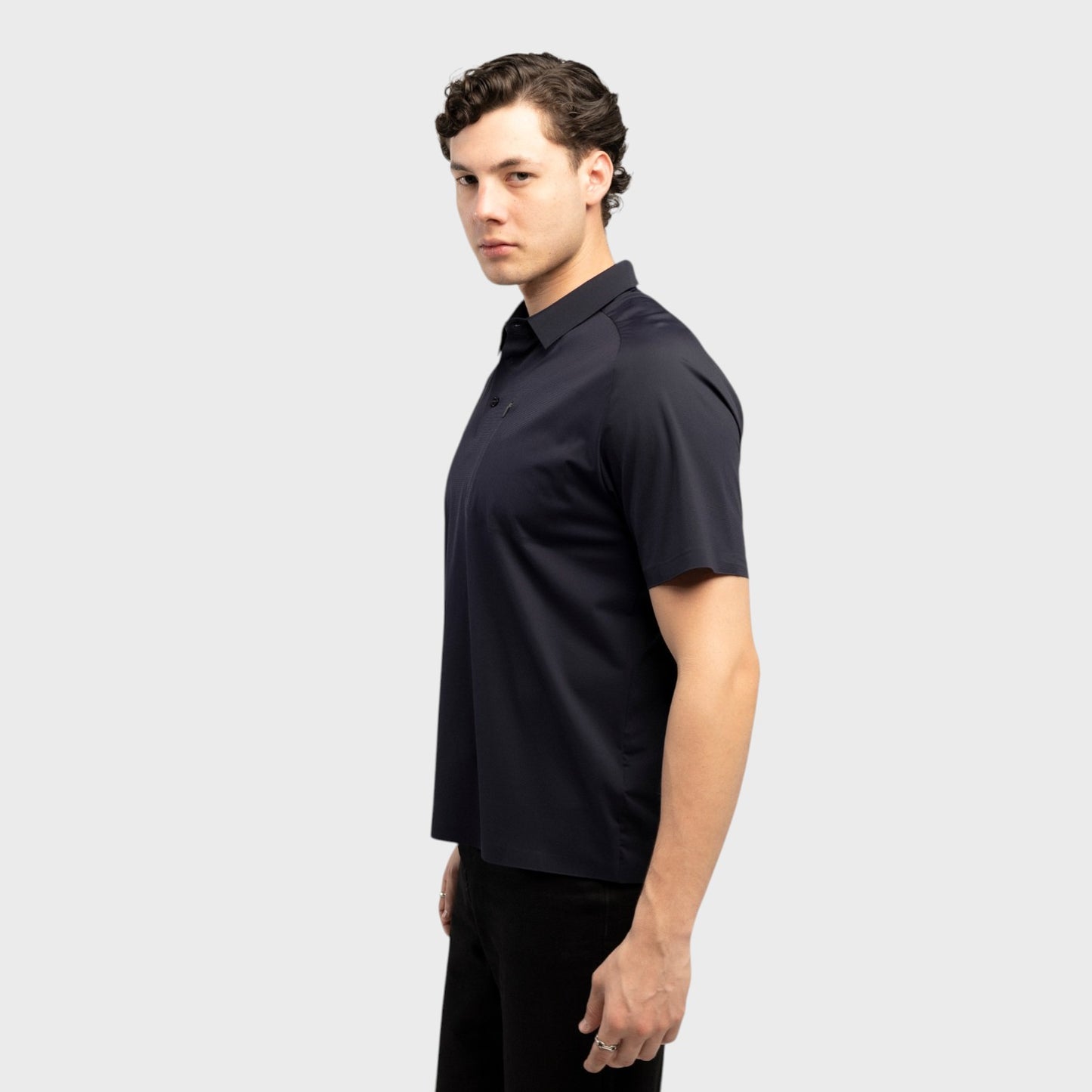 ATLO Playera Polo Casual Con Cierre Para Hombre