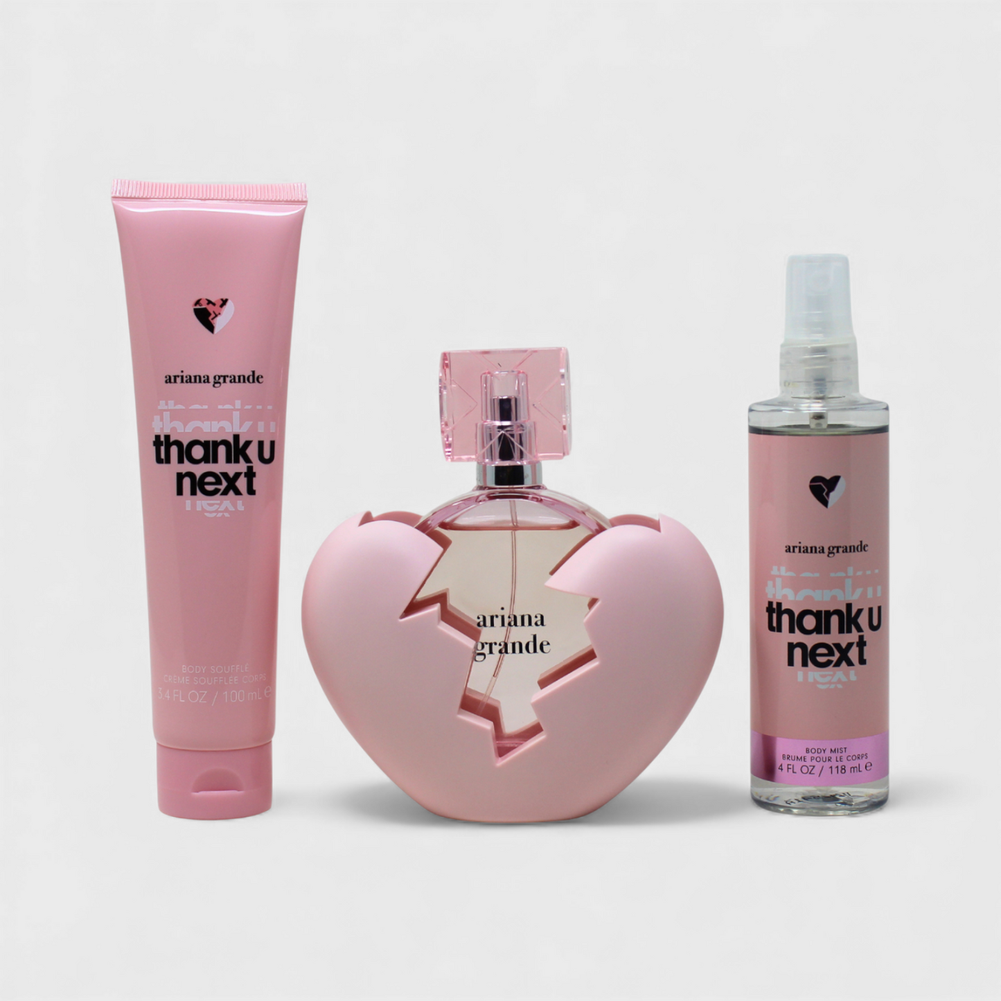 Kit De Eau De Parfum Thank U Next De Ariana Grande, 100 Ml (3 Unidades)