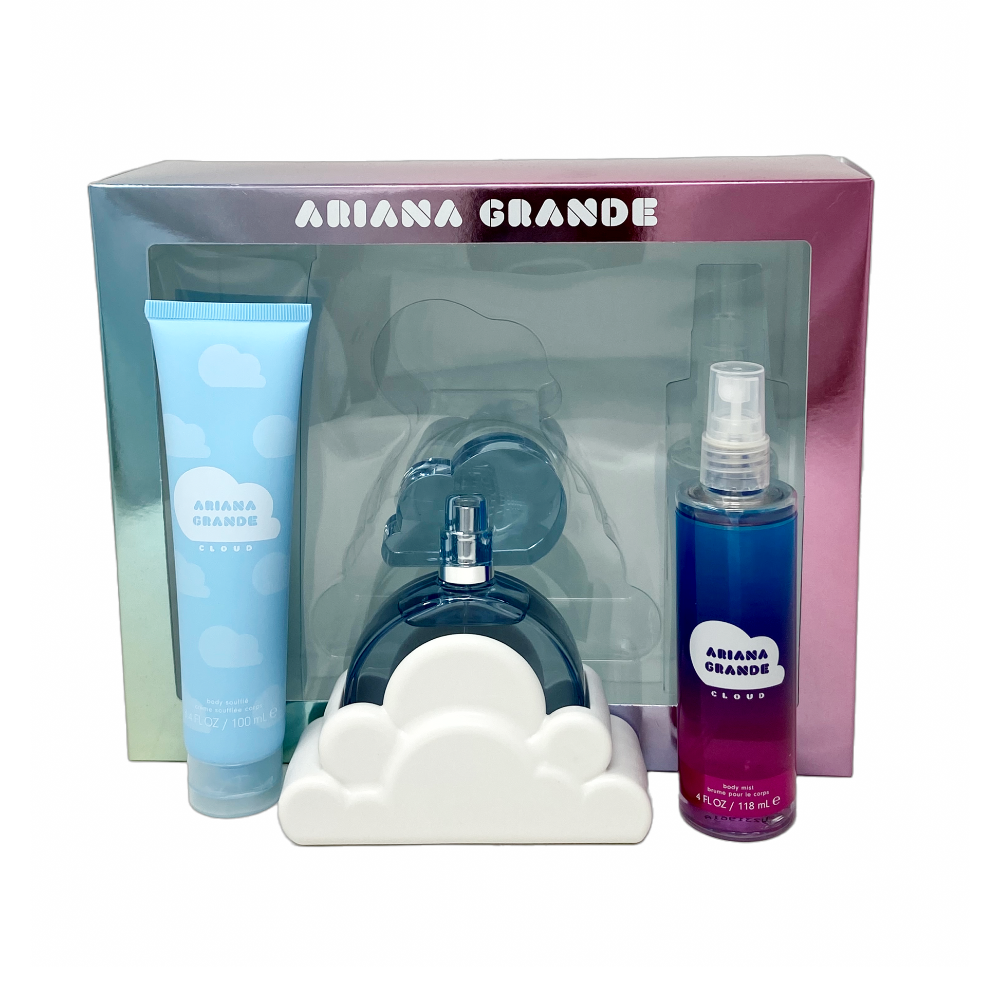 Sohrelia Perfumeria_Ariana Grande Cloud Set De 3 Pz Con Body Mist Para Mujer 100 mL