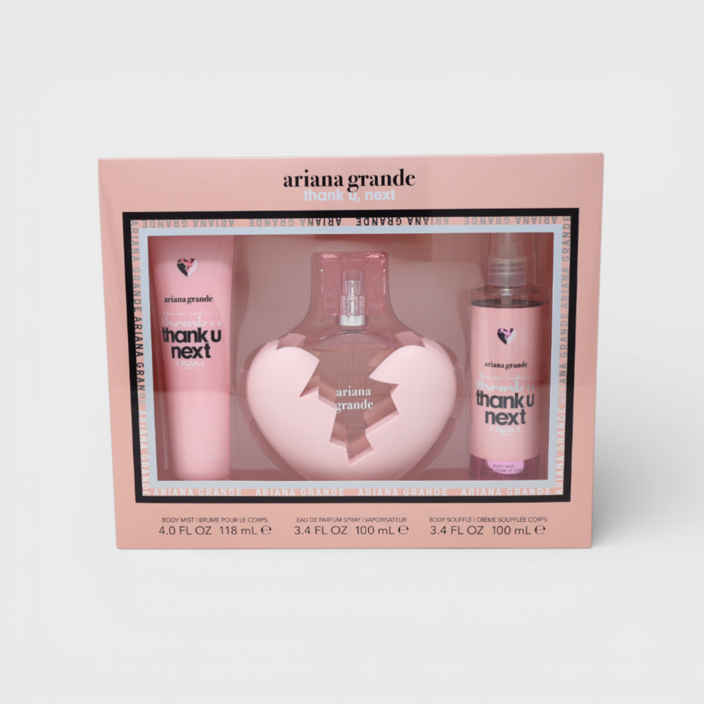 Kit De Eau De Parfum Thank U Next De Ariana Grande, 100 Ml (3 Unidades)
