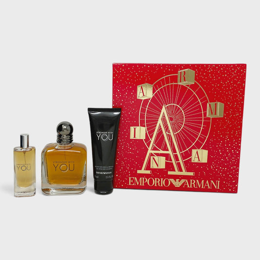 G. Armani Stronger With You 3 pz para hombre