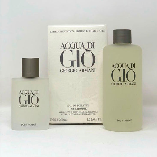 G. Armani Acqua Di Gio (Rellenable) 2 Pz Para Hombre