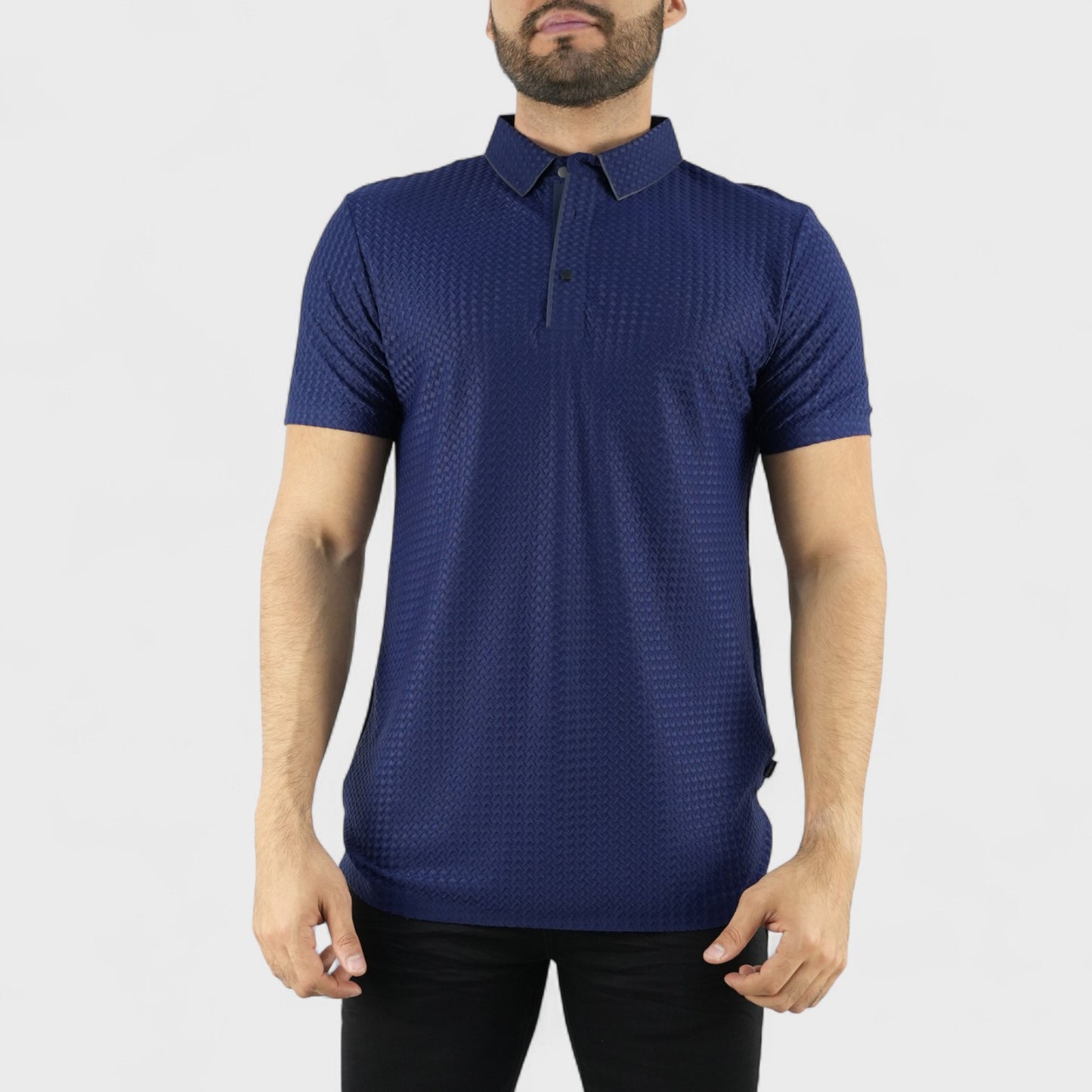 Barabas Playera Polo Azul Marino Para Hombre