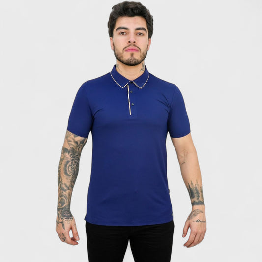 Barabas Playera Polo Azul Marino Para Hombre