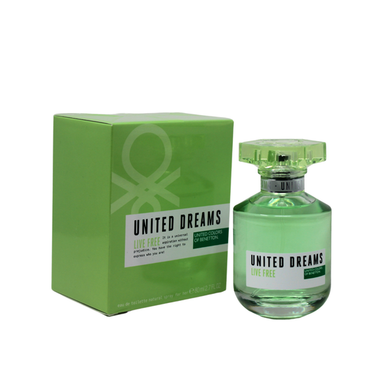Sohrelia Perfumeria_Benetton United Dreams Live Free Edt 80 Ml Para Mujer