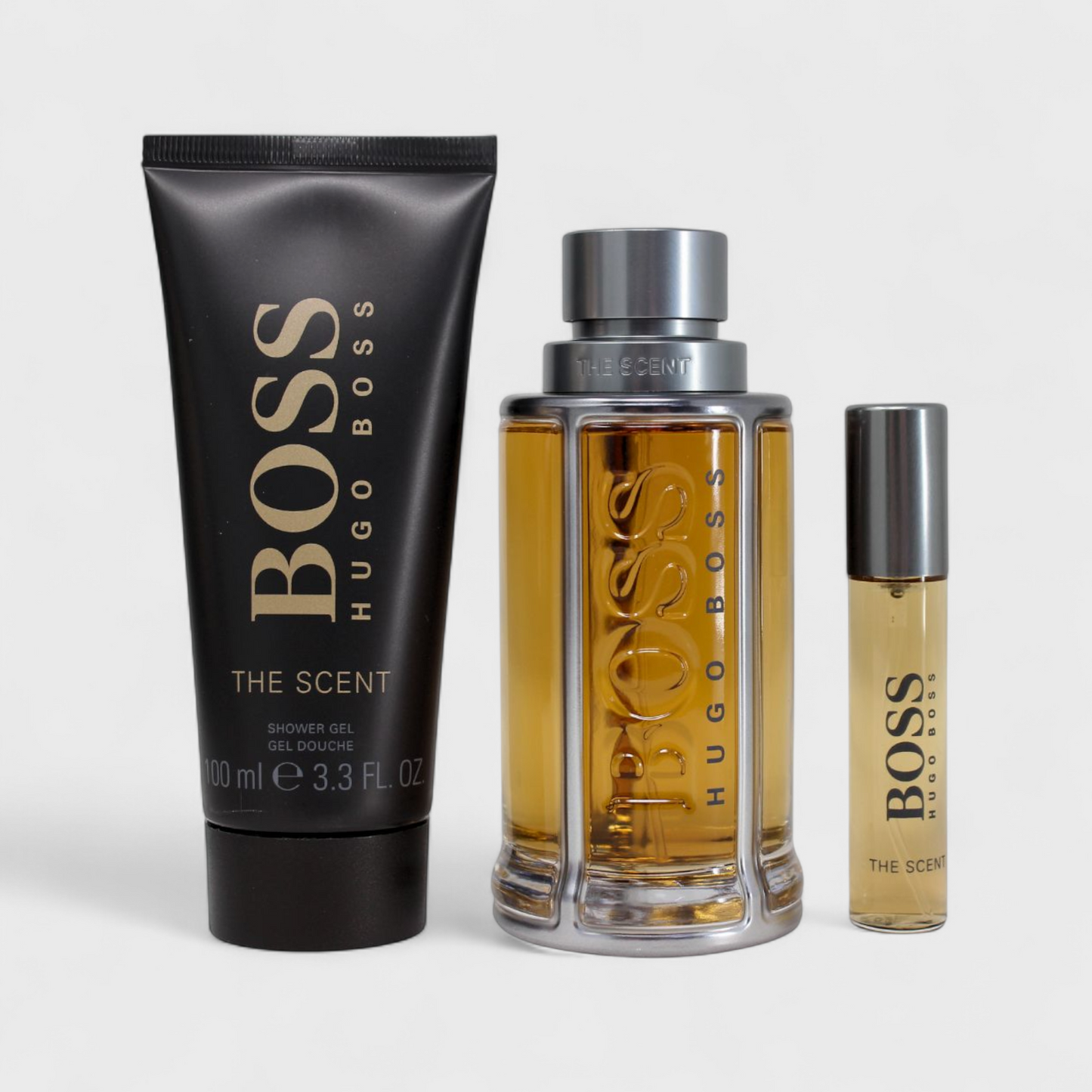 Hugo Boss The Scent Set De 3 Pz Con Miniatura Para Hombre 100 mL