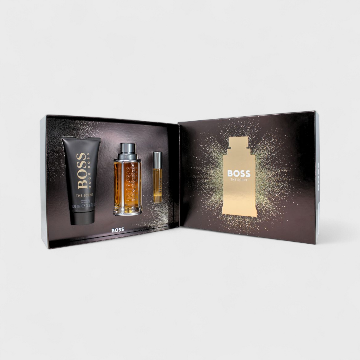 Hugo Boss The Scent Set De 3 Pz Con Miniatura Para Hombre 100 mL