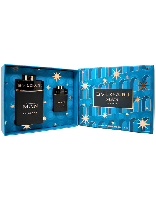 Bvlgari Man In Black Set De 2 Pz Con Miniatura Para Hombre 100 mL